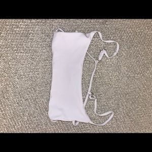 shein white string bikini top